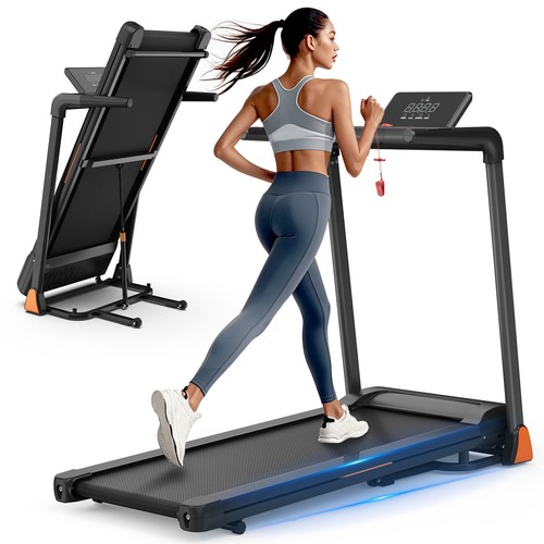 Foldable treadmill led - foldable,