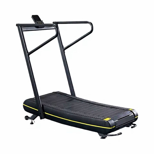 Black slat belt treadmill with - black,