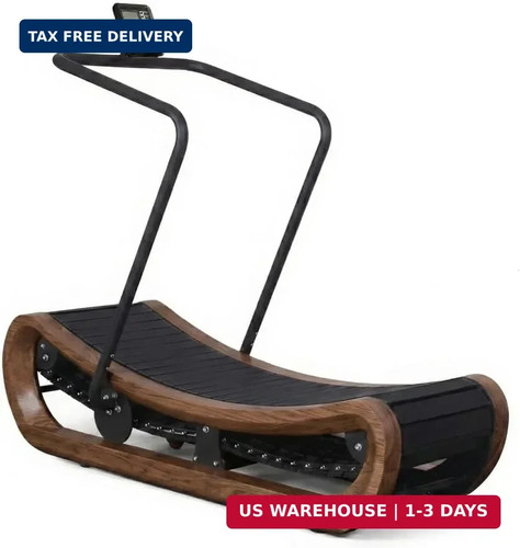 Curved manual treadmill self - curved,